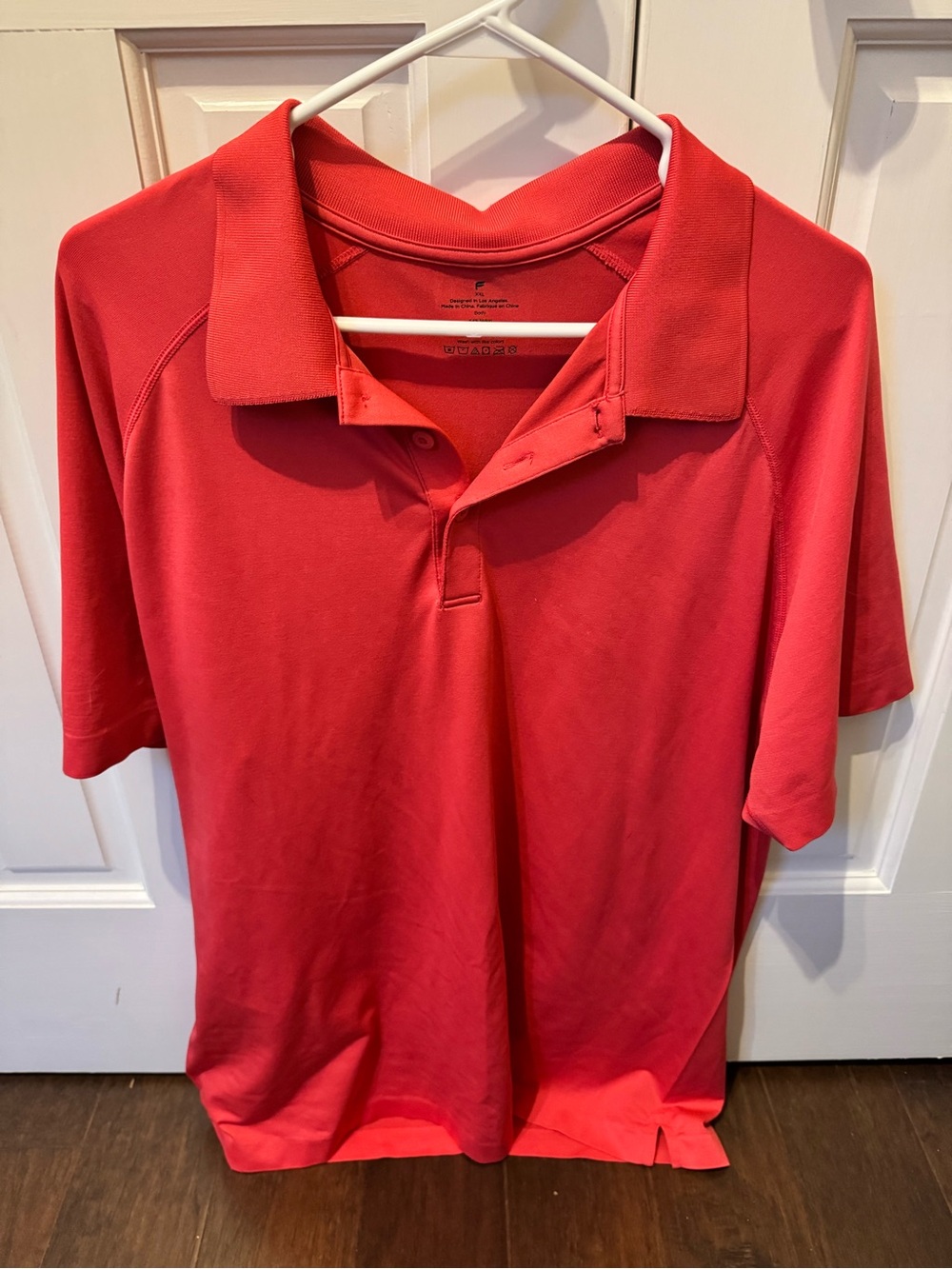 Fabletics Men's Coral Athletic Polo Shirt - Classic Short Sleeve XXL